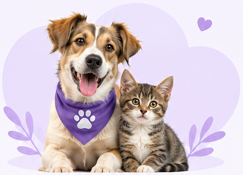 Un perro y un gato esperando un hogar